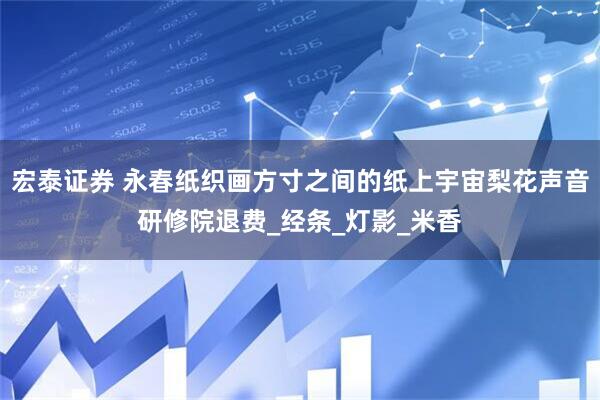 宏泰证券 永春纸织画方寸之间的纸上宇宙梨花声音研修院退费_经条_灯影_米香